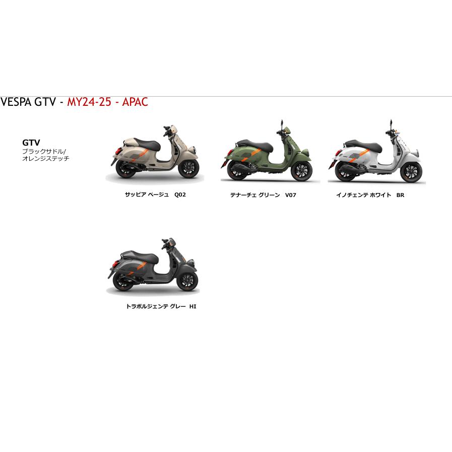 ベスパ Vespa GTS GTV用 MY24-25トップボックス : SCSウェブストア