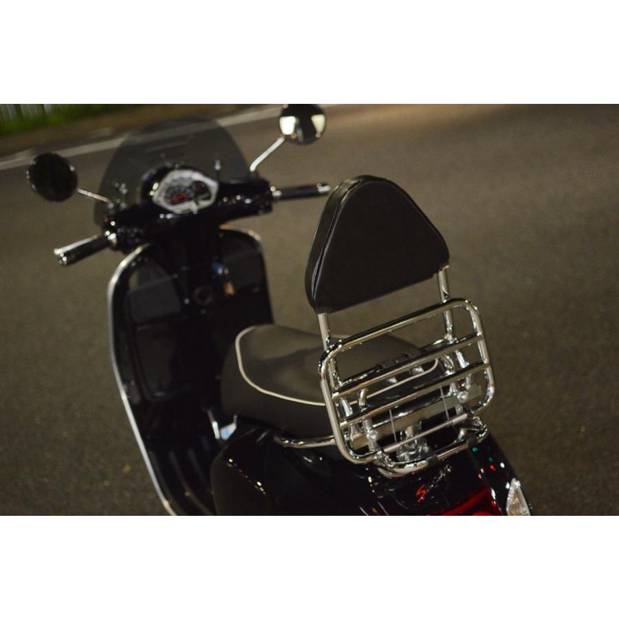 Vespa　ベスパGTSシリーズ用バックレスト+キャリアセット ベスパ Vespa ベスパ GTS バックレスト : SCSウェブストア