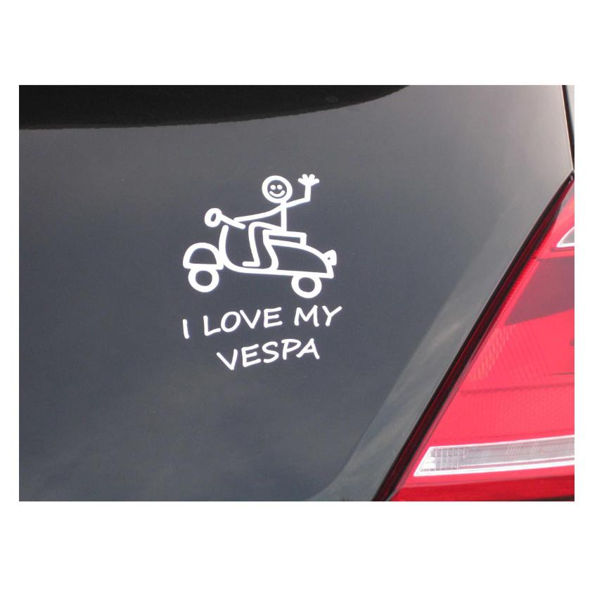 ベスパ ”I love my Vespa” ステッカー : SCSウェブストア - 通販
