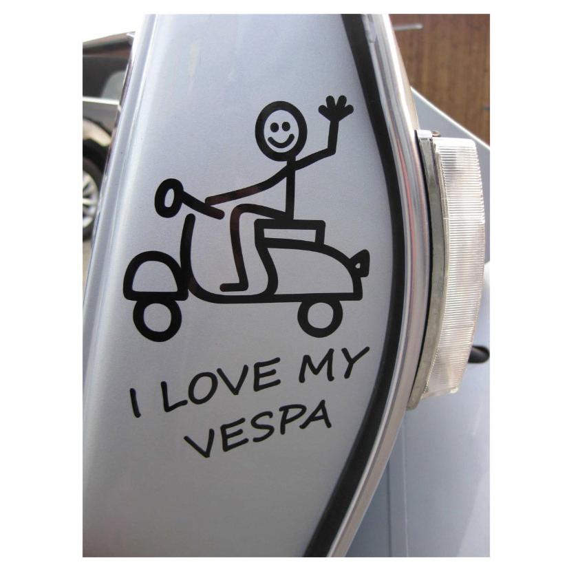 VESP　ベスプ　ステッカー ベスパ ”I love my Vespa” ステッカー : SCSウェブストア - 通販