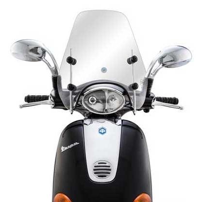 ベスパ Vespa ET2/ET4 ショートフライスクリーン【クリア】【CUPPINI