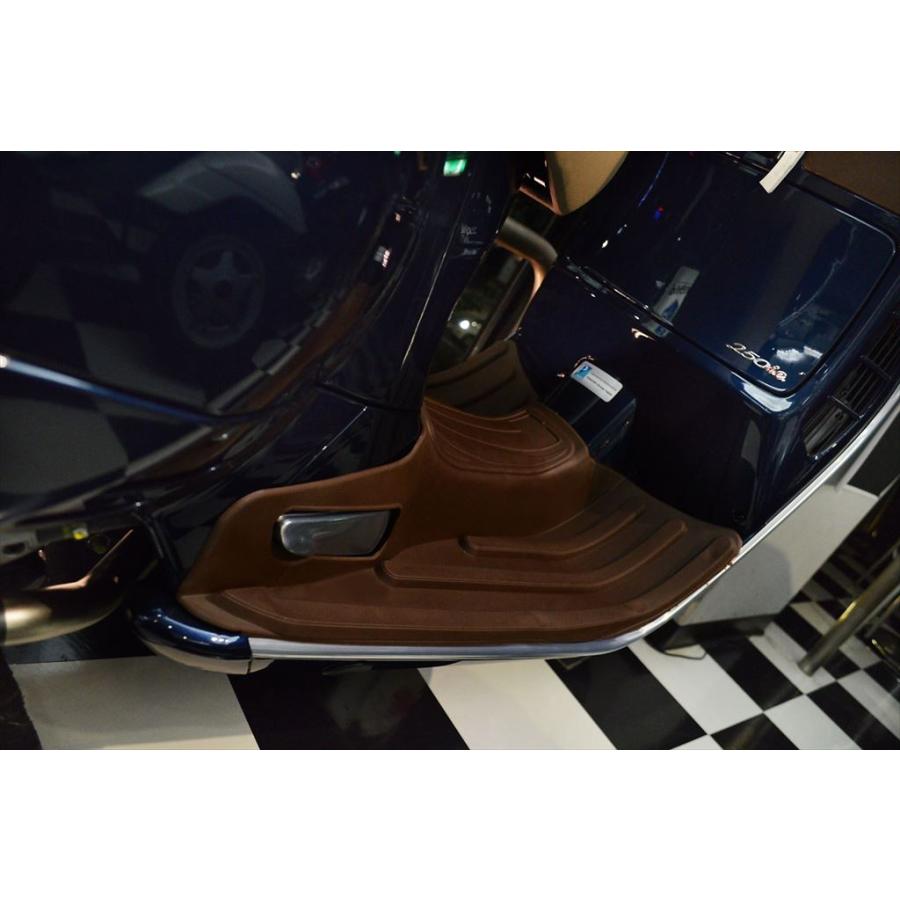 新品ベスパ【 Granturismoタイプ・マッドフラップ】ダーク灰（薄黒）残