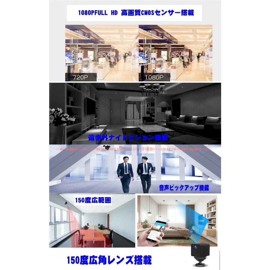 防犯カメラ 2in1 デジタルビデオカメラ世界最小軽量 フルHD IP