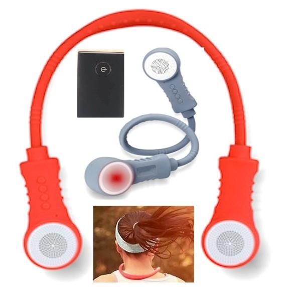 ワイヤレスイヤホン テレビ用 お手元スピーカー マイク通話 防水 ウェアラブルネックスピーカー Bluetooth ライトスピーカー ハンドフリー Flipon App