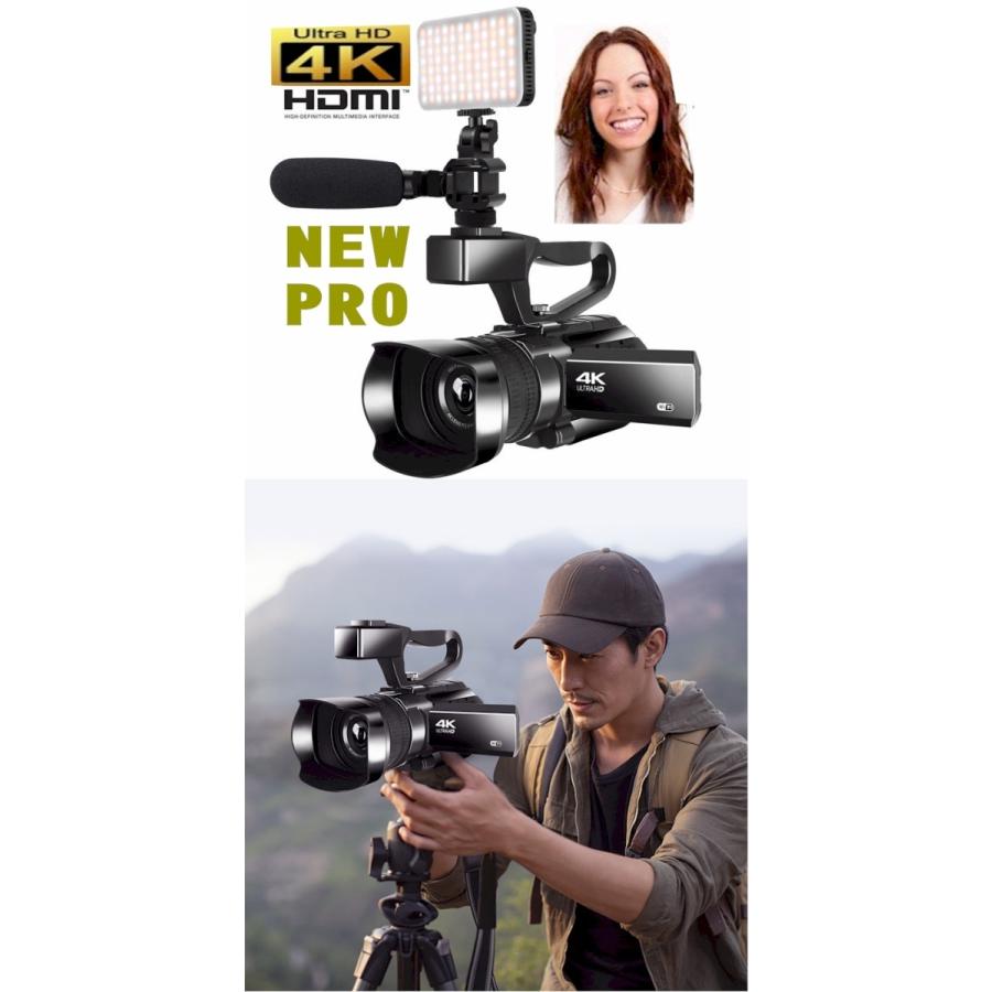 プロ4Kデジタルビデオカメラフルセット 業務用広角＋マクロレンズ