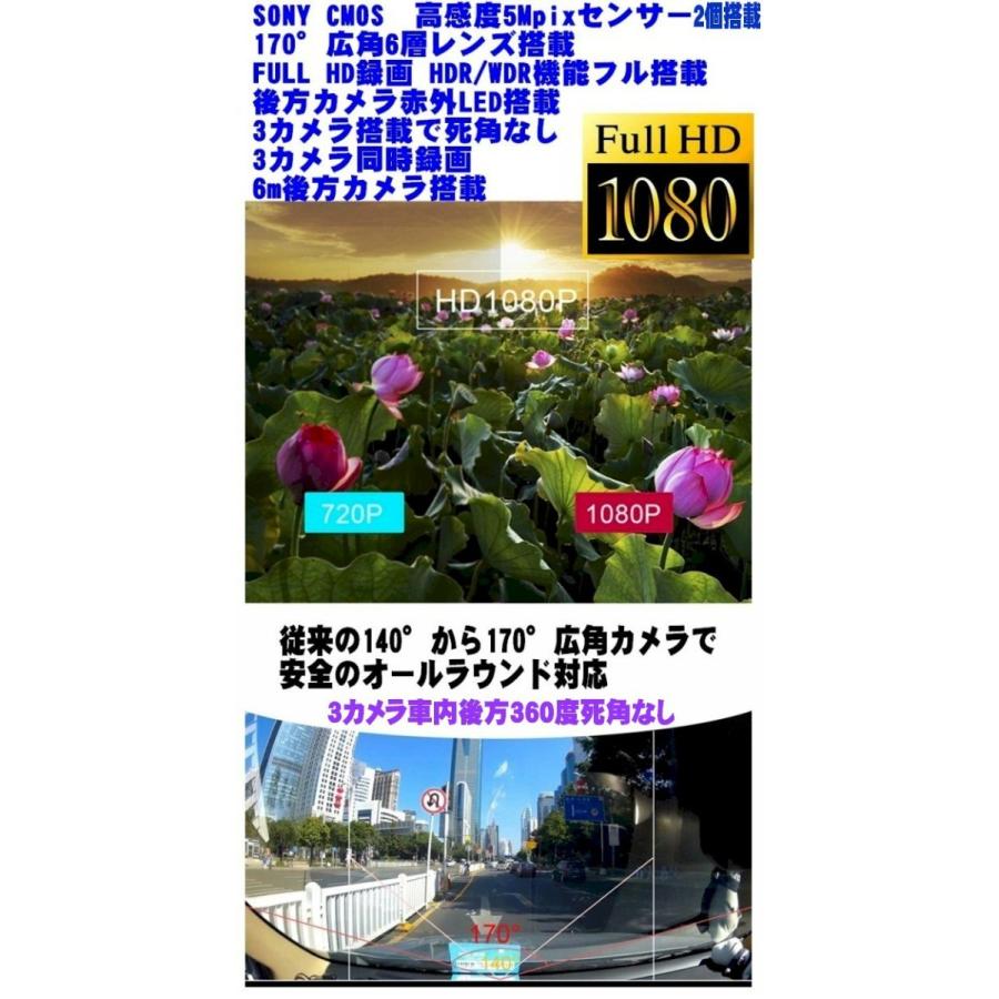 最新３カメラ搭載ドライブレコーダー 前後室内 おすすめ業務用同時録画 フルhd 4 0インチ170度広角 自動連続録画 動体検知 駐車監視暗視機能 Wdrhdr防犯カメラ Carmontypro Scsダイレクトショップyahoo 店 通販 Yahoo ショッピング