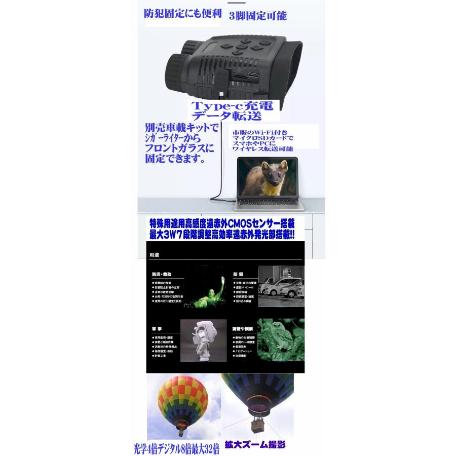 暗視スコープ ビデオカメラ フルHD超小型軽量 新製品 業務用 4