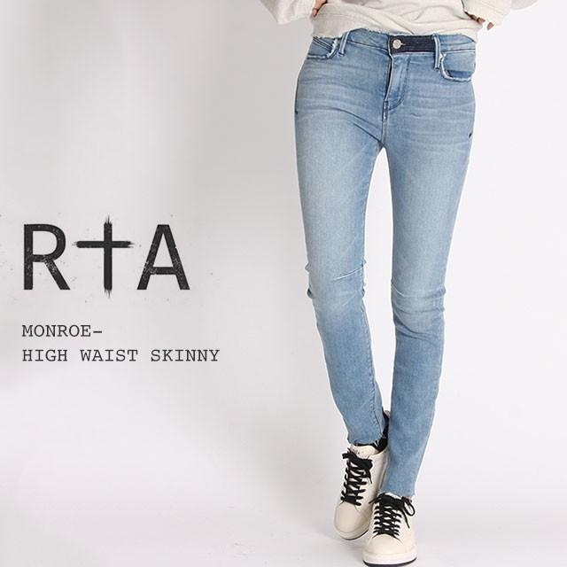 17秋冬 Rta デニムパンツ アールティーエー Monroe High Waist Skinny スキニーデニム ストレッチデニム ジーンズ レディース Wf7138 102 Light Blue ライ Jsonic Ca