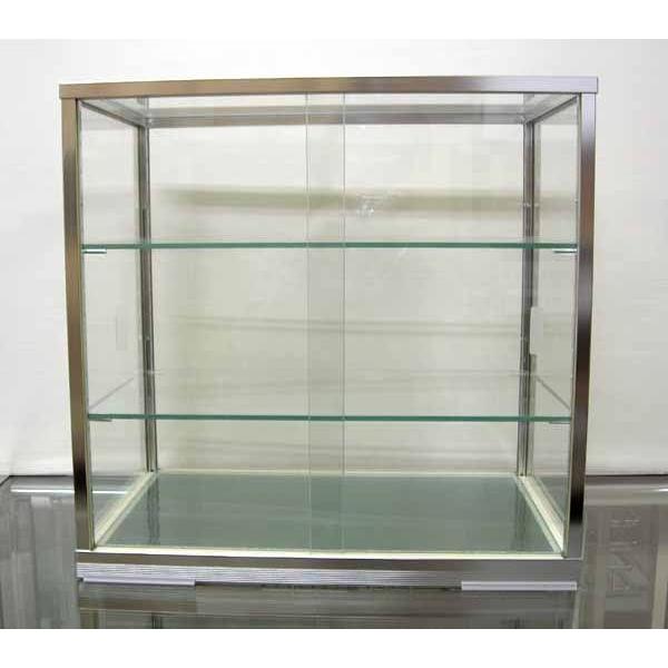 中型ガラスショーケース 　送料込み 楽天市場】【新春セール！】 280L 黒 大型 4面ガラス 冷蔵ショー