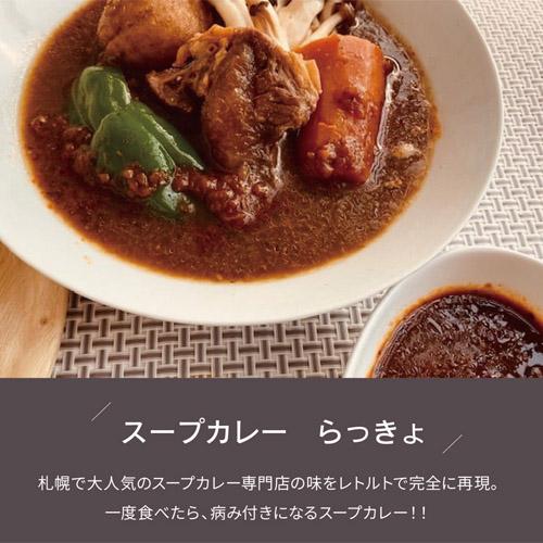 札幌スープカレー　らっきょ　牛スジスープカレー　490g×20箱（1ケース）業務用　 　まとめ買い　箱買い　スープカリー　牛すじ　レトルトカレー　ご当地グルメ_1