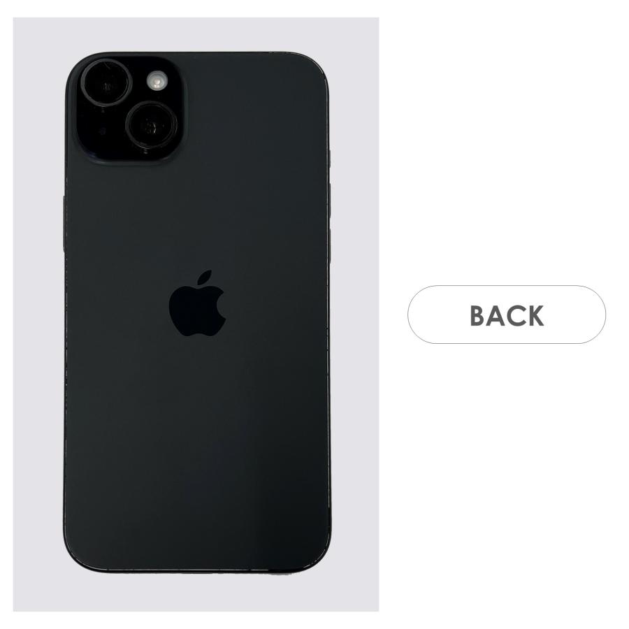 【Bランク】SoftBank　iPhone15　Plus　ブラック　128GB　SIMフリー　箱・ケーブル付き　中古スマホ　アイフォン