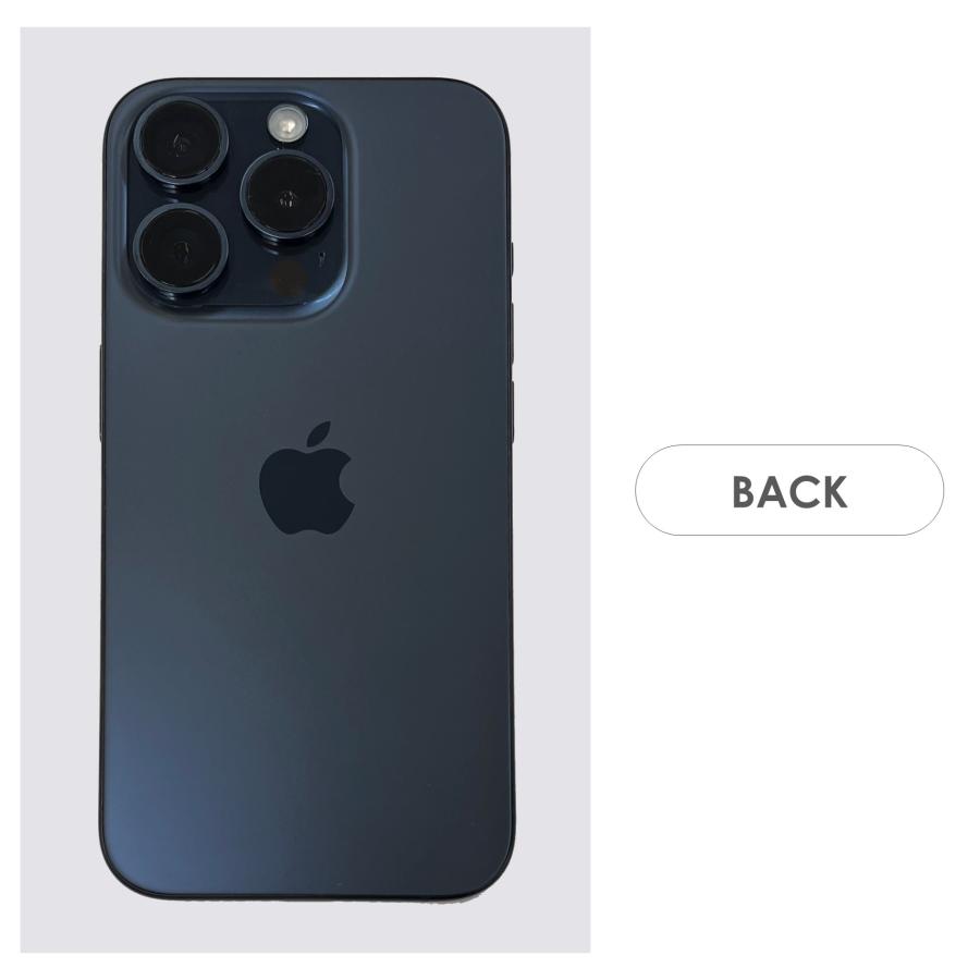 Aランク】SoftBank iPhone15 Pro ブルーチタニウム 128GB SIMフリー 箱