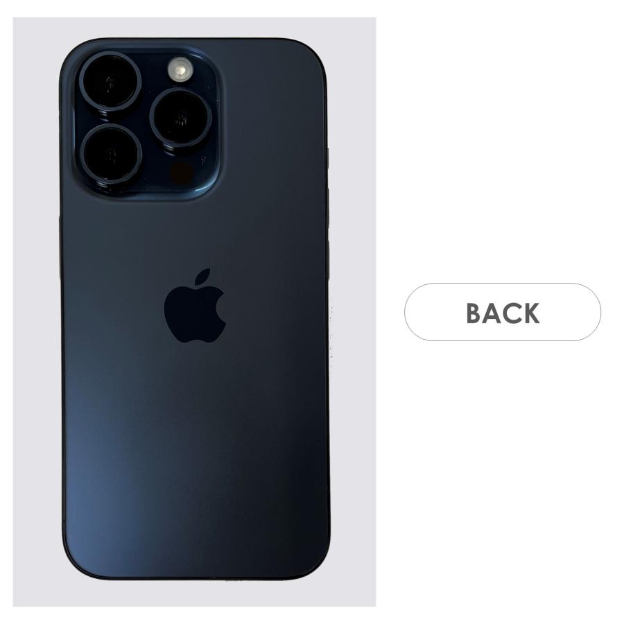 Cランク】SoftBank iPhone15 Pro ブルーチタニウム 128GB SIMフリー