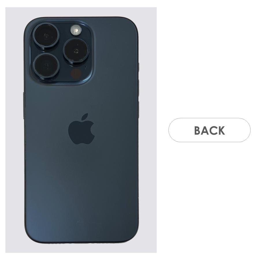 Bランク】SoftBank iPhone15 Pro ブルーチタニウム 128GB SIMフリー