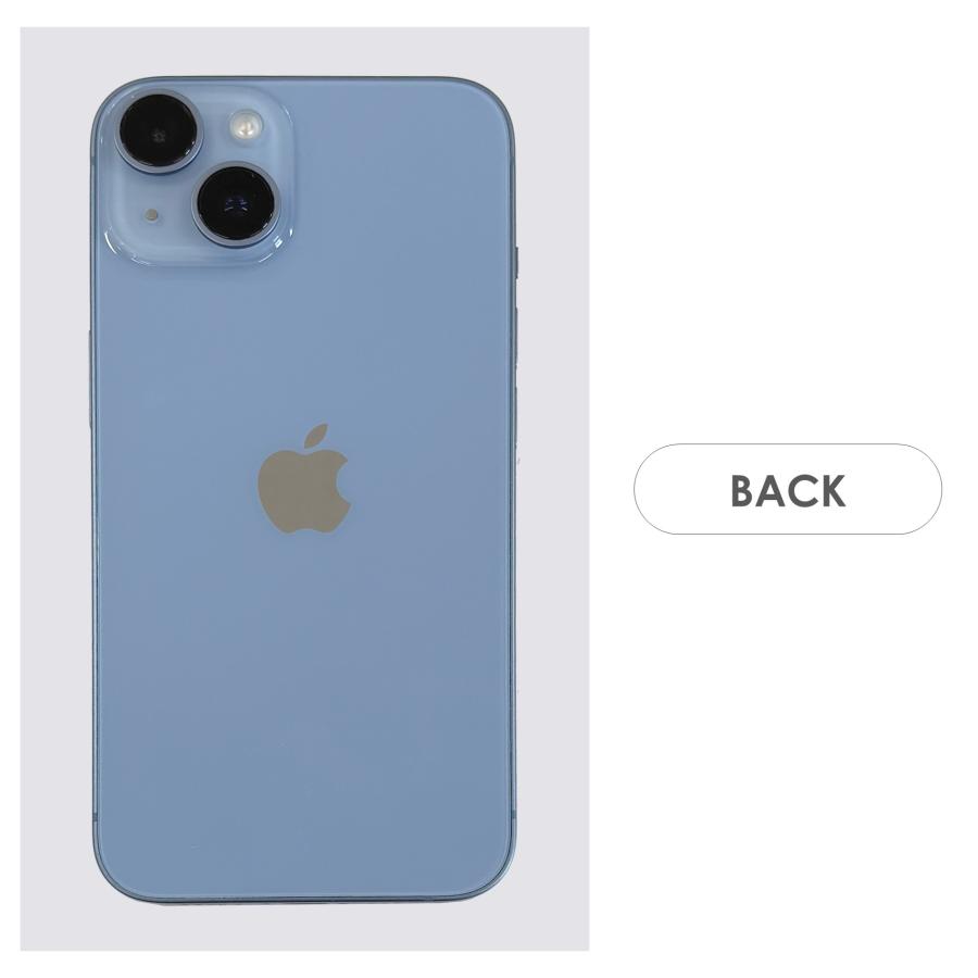 【Cランク】iPhone14　ブルー　128GB　SIMフリー　本体のみ　中古スマホ　アイフォン　アイフォーン　blueの画像