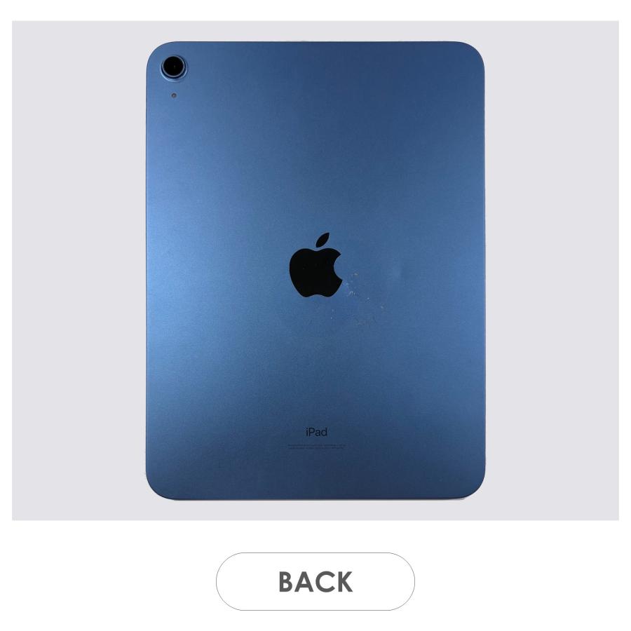 iPad 【Cランク】iPad 第10世代 ブルー 64GB Wi-Fiモデル 本体のみ