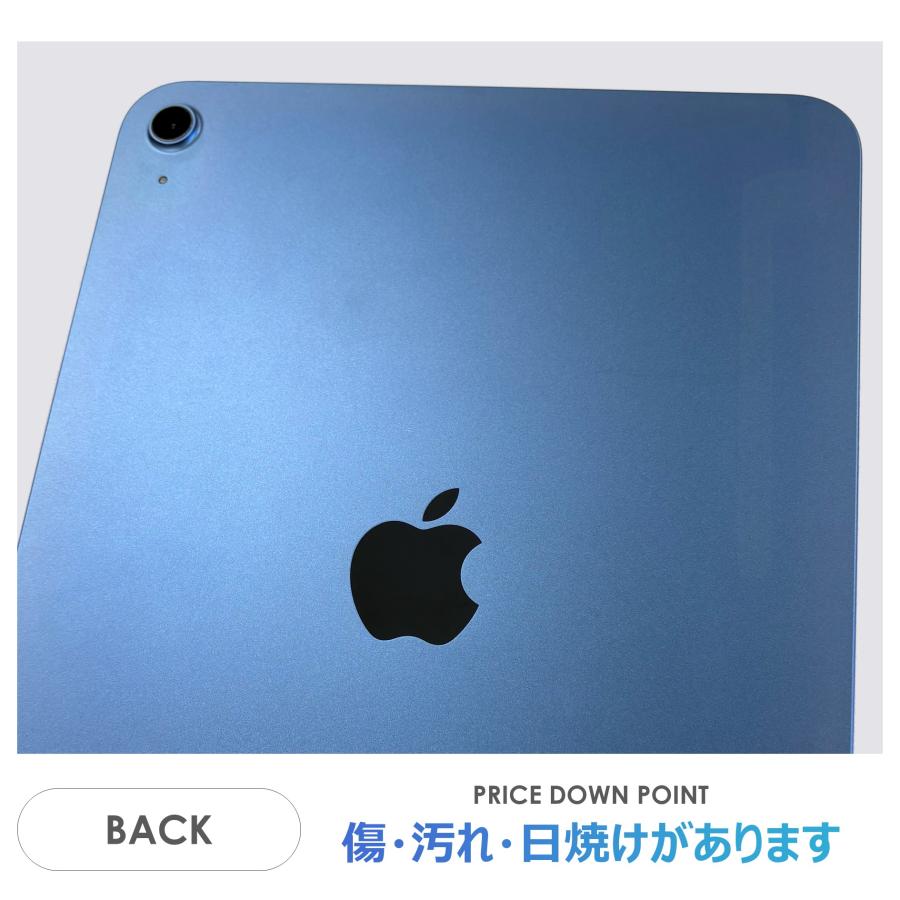 【美品】iPad 第10世代 ブルー WiFiモデル 付属品付き APPLE 〔中古〕iPad (第10世代) Wi-Fiモデル 64GB ブルー MPQ13J/A