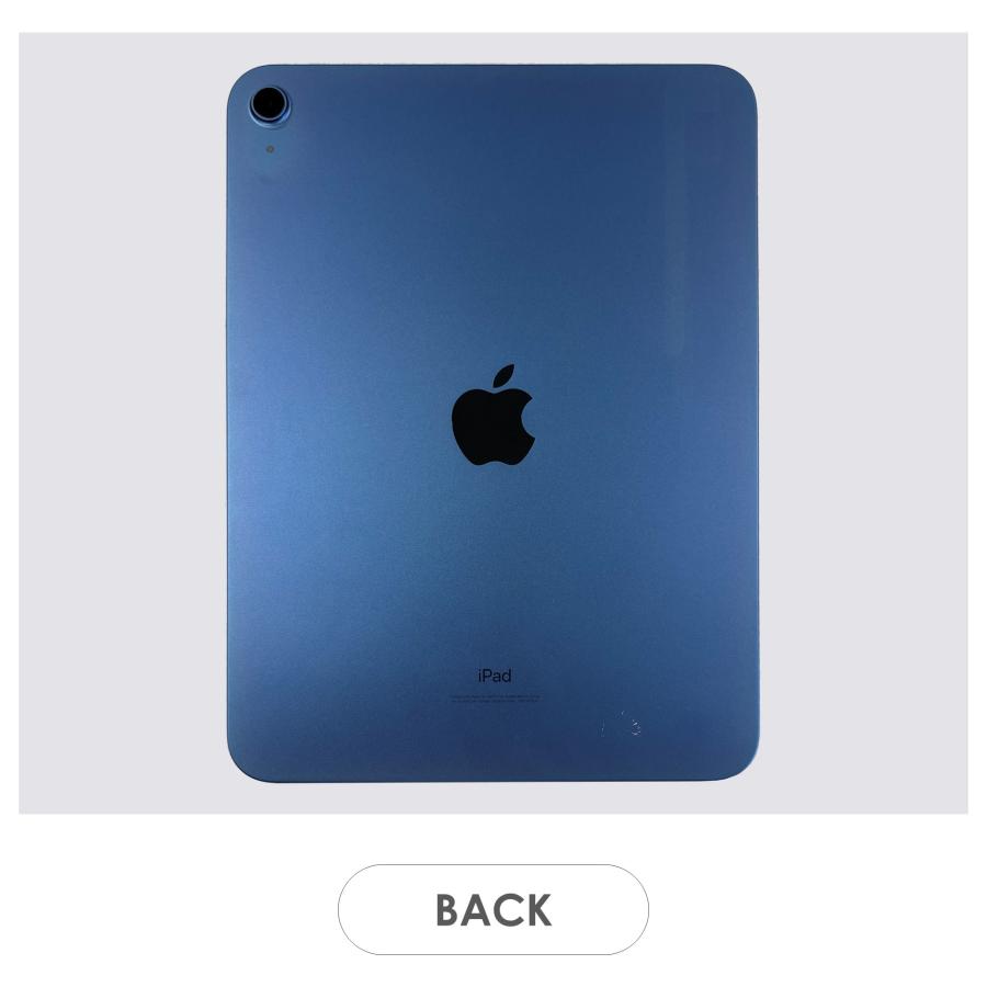 iPad 【Cランク】iPad 第10世代 ブルー 64GB Wi-Fiモデル 本体のみ