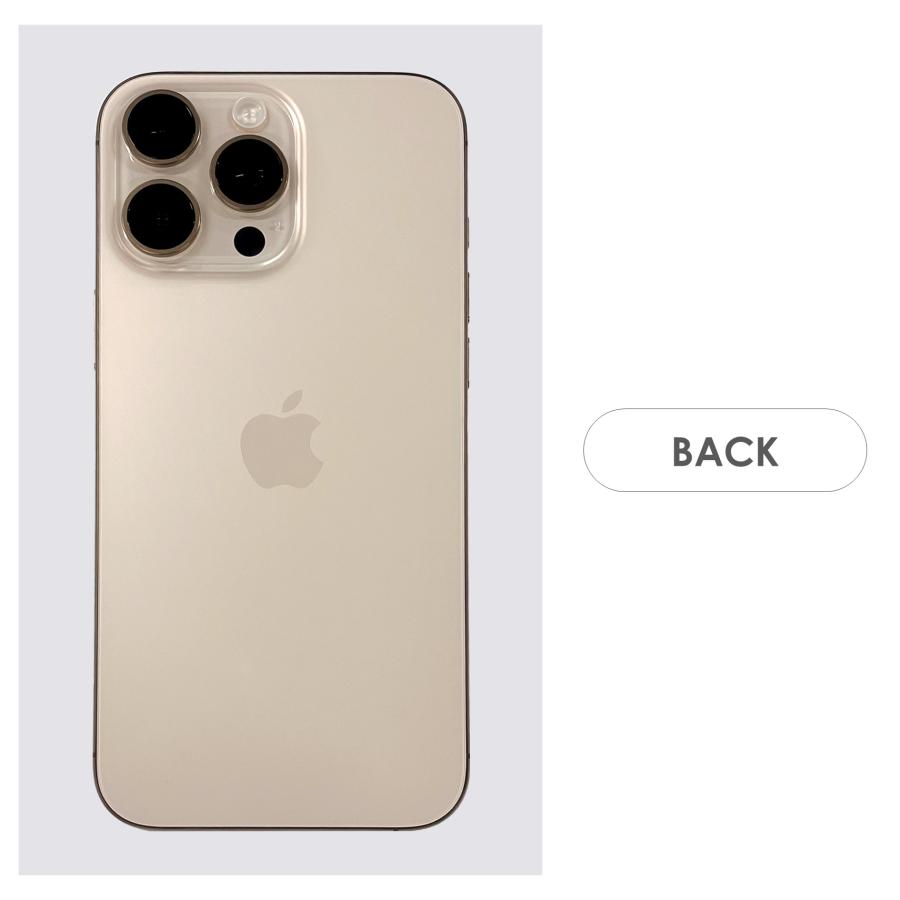 【Bランク】SoftBank　iPhone16 Pro Max　デザートチタニウム　256GB　SIMフリー　箱・ケーブル付き　中古スマホ　アイフォン　アイフォーン　Desert Titaniumの画像
