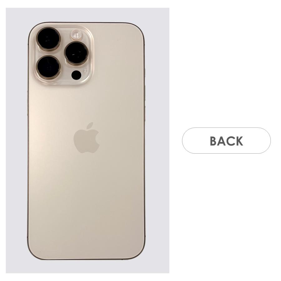 【Bランク】SoftBank　iPhone16 Pro Max　デザートチタニウム　256GB　SIMフリー　箱・ケーブル付き　中古スマホ　アイフォン　アイフォーン　Desert Titaniumの画像
