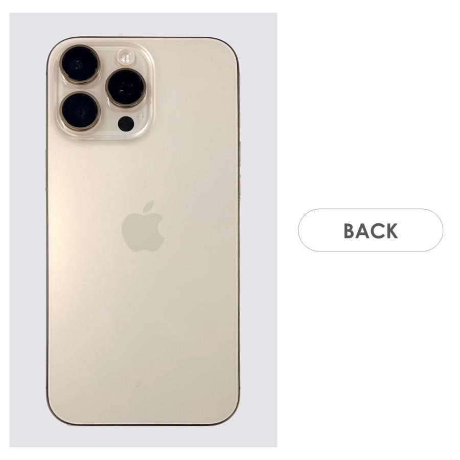 【Bランク】SoftBank　iPhone16 Pro Max　デザートチタニウム　256GB　SIMフリー　箱・ケーブル付き　中古スマホ　アイフォン　アイフォーン　Desert Titaniumの画像