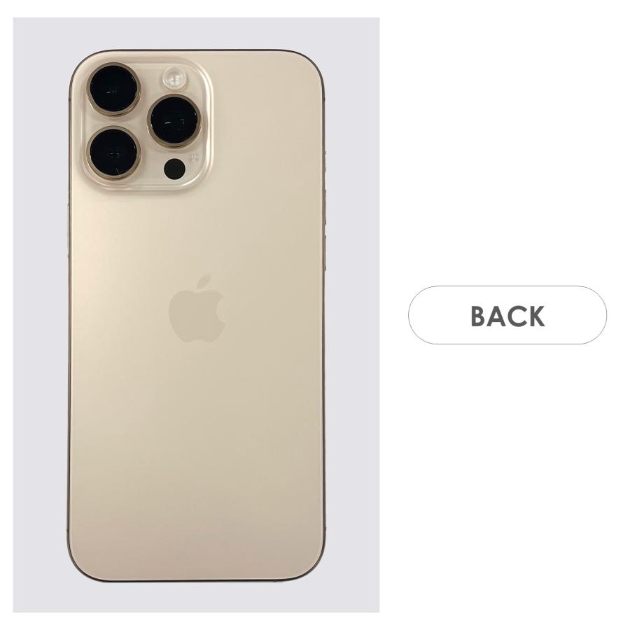 【Bランク】SoftBank　iPhone16 Pro Max　デザートチタニウム　256GB　SIMフリー　箱・ケーブル付き　中古スマホ　アイフォン　アイフォーン　Desert Titaniumの画像