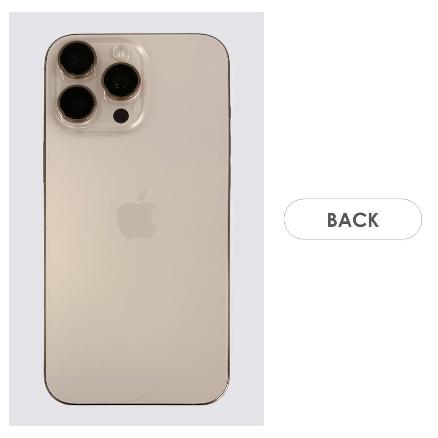 【Bランク】SoftBank　iPhone16 Pro Max　デザートチタニウム　256GB　SIMフリー　本体のみ　中古スマホ　アイフォン　アイフォーン　Desert Titaniumの画像