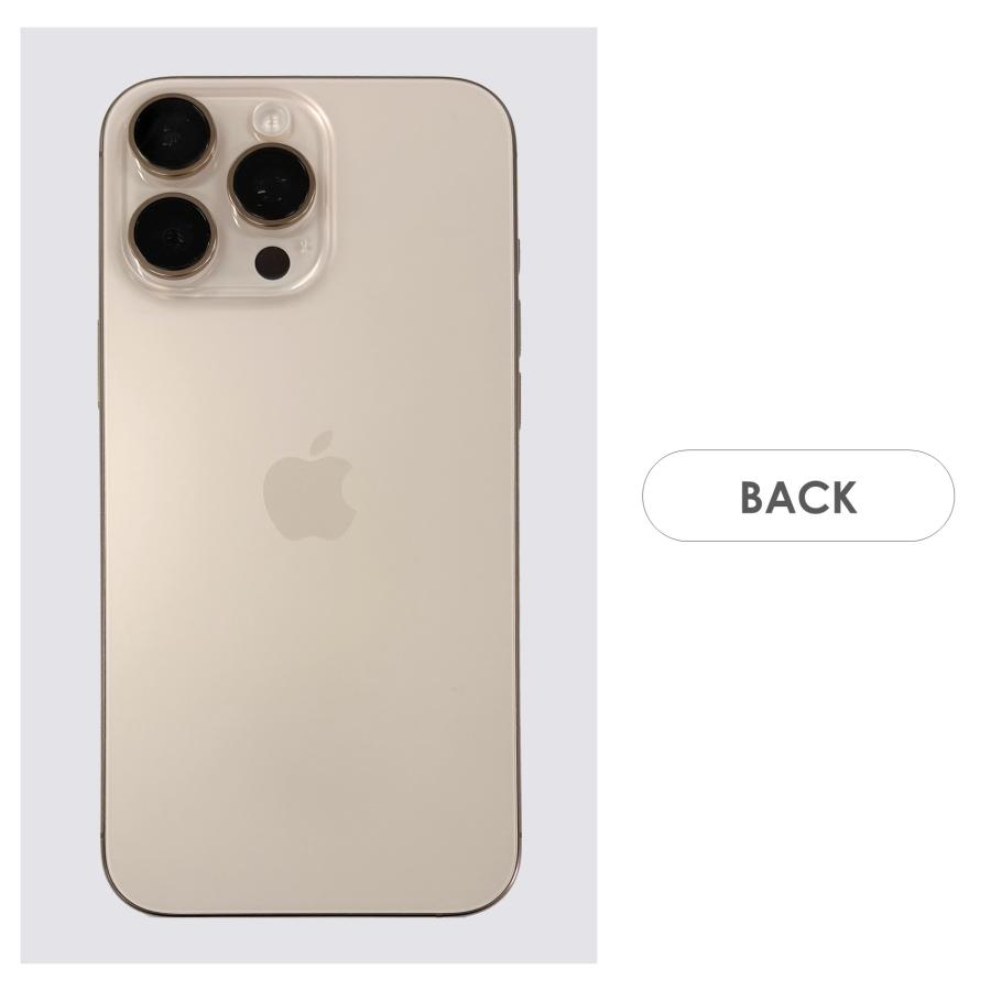 【Bランク】SoftBank　iPhone16 Pro Max　デザートチタニウム　256GB　SIMフリー　本体のみ　中古スマホ　アイフォン　アイフォーン　Desert Titaniumの画像