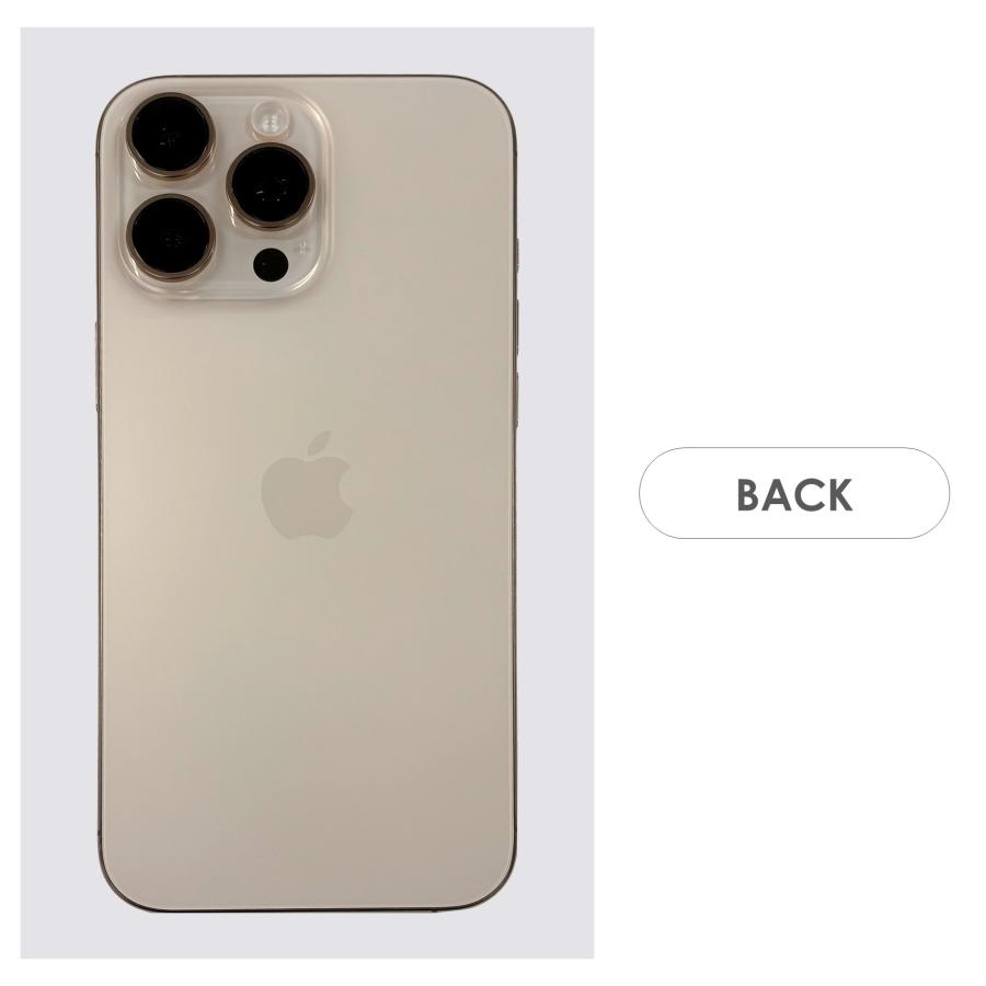 【Cランク】SoftBank　iPhone16 Pro Max　デザートチタニウム　256GB　SIMフリー　本体のみ　中古スマホ　アイフォン　アイフォーン　Desert Titaniumの画像