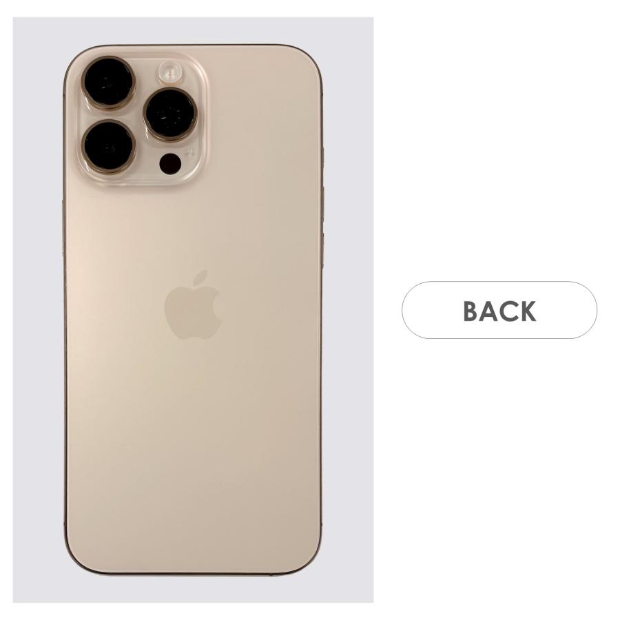 【Cランク】SoftBank　iPhone16 Pro Max　デザートチタニウム　256GB　SIMフリー　箱付き　中古スマホ　アイフォン　アイフォーン　Desert Titaniumの画像