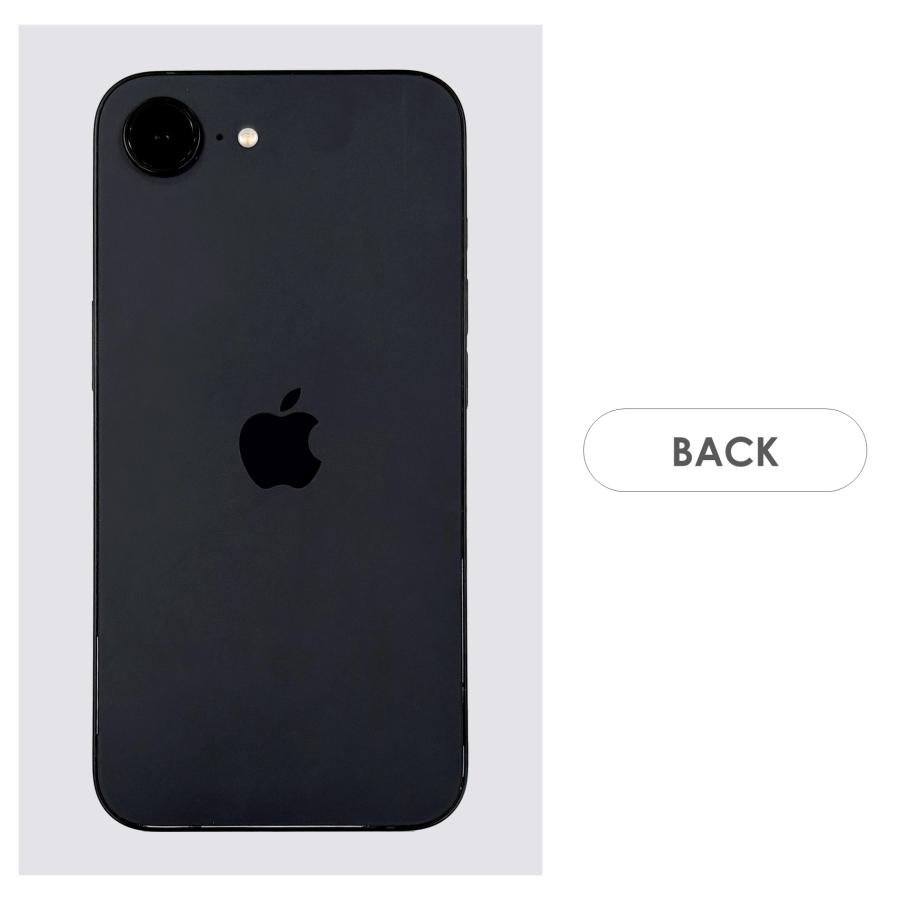 【Bランク】SoftBank　iPhone16e　ブラック　128GB　SIMフリー　本体のみ　中古スマホ　アイフォン　アイフォーン　blackの画像