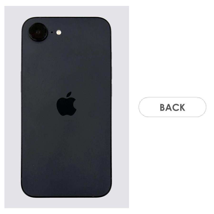 【Aランク】SoftBank　iPhone16e　ブラック　128GB　SIMフリー　本体のみ　中古スマホ　アイフォン　アイフォーン　blackの画像