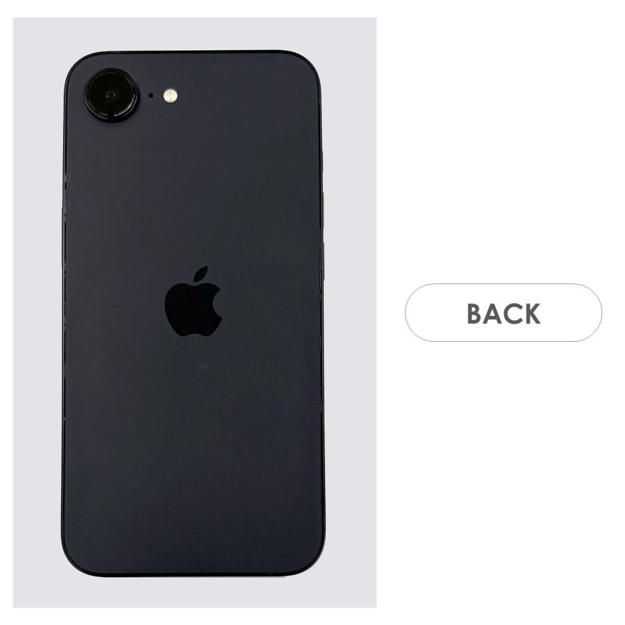 【Aランク】SoftBank　iPhone16e　ブラック　128GB　SIMフリー　本体のみ　中古スマホ　アイフォン　アイフォーン　blackの画像