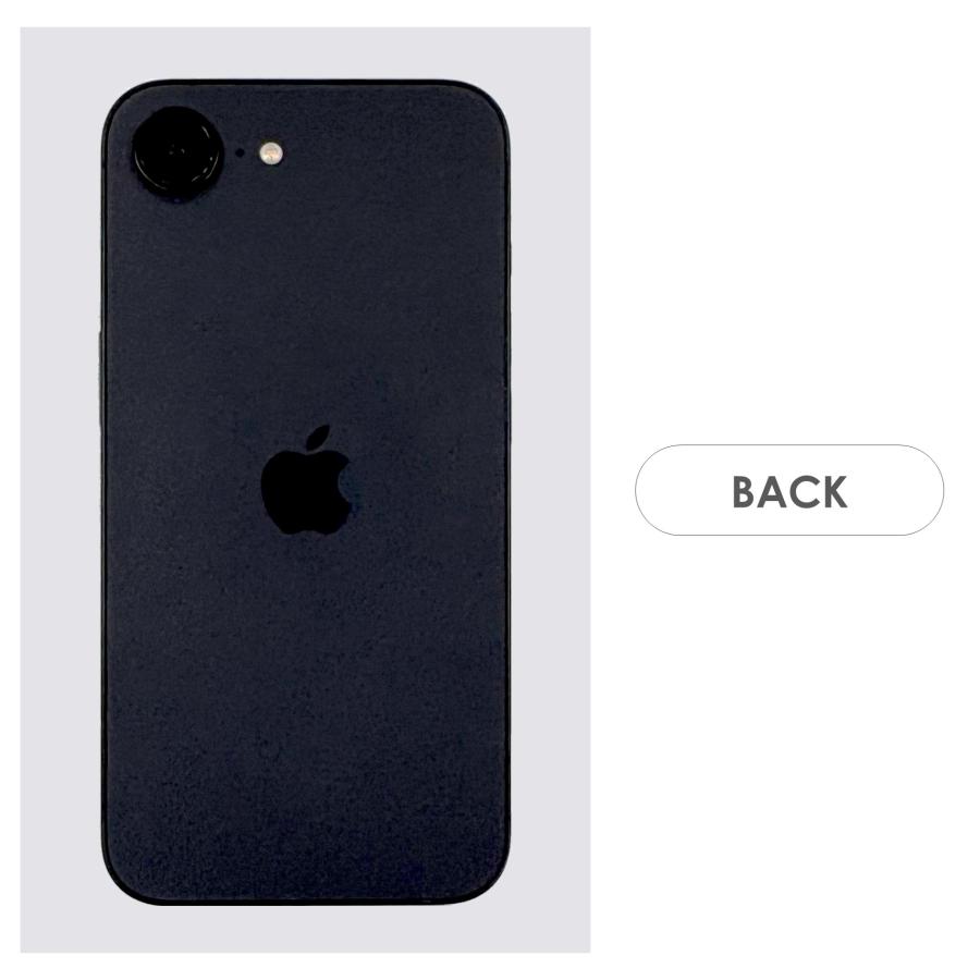【Bランク】SoftBank　iPhone16e　ブラック　128GB　SIMフリー　本体のみ　中古スマホ　アイフォン　アイフォーン　blackの画像