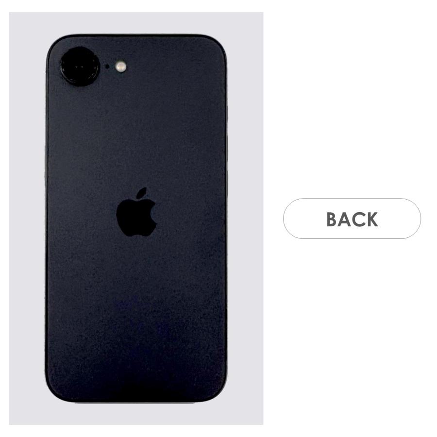 【Bランク】SoftBank　iPhone16e　ブラック　128GB　SIMフリー　本体のみ　中古スマホ　アイフォン　アイフォーン　blackの画像
