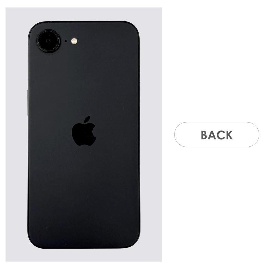 【Bランク】SoftBank　iPhone16e　ブラック　128GB　SIMフリー　本体のみ　中古スマホ　アイフォン　アイフォーン　blackの画像