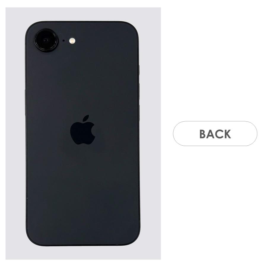 【Aランク】SoftBank　iPhone16e　ブラック　128GB　SIMフリー　本体のみ　中古スマホ　アイフォン　アイフォーン　blackの画像