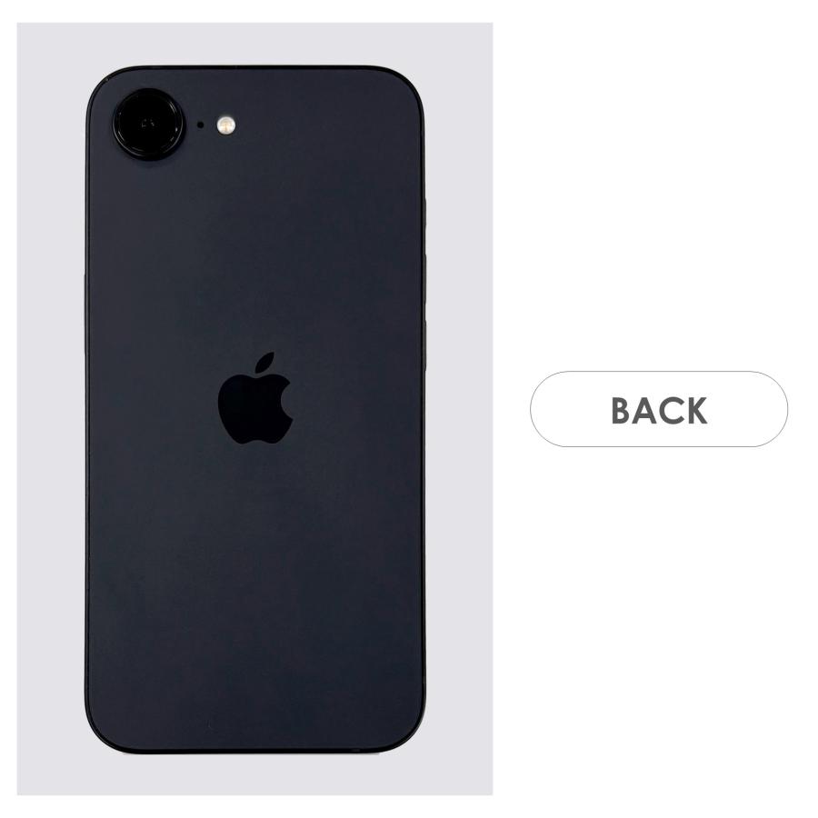 【Bランク】SoftBank　iPhone16e　ブラック　128GB　SIMフリー　本体のみ　中古スマホ　アイフォン　アイフォーン　blackの画像