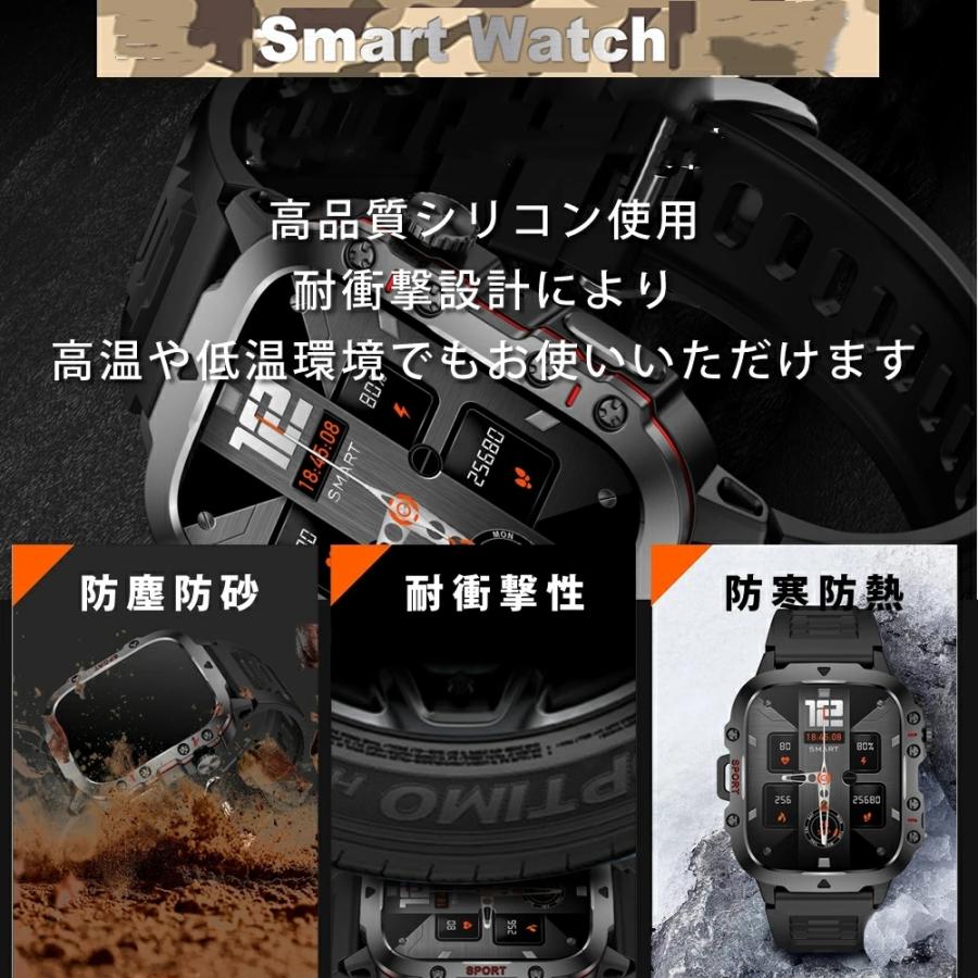 スマートウォッチ 通話機能 2026最新 アウトドア レディース メンズ