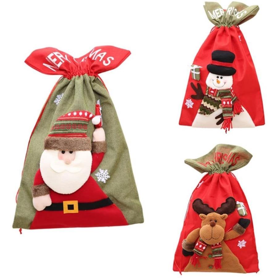 クリスマス ラッピング袋 巾着袋 ラッピング用品 クリスマスプレゼント袋 大きめ ギフトバッグ キャンディー袋 ギフト袋 贈り物 収納 プレゼント用  かわいい｜se-gou｜02