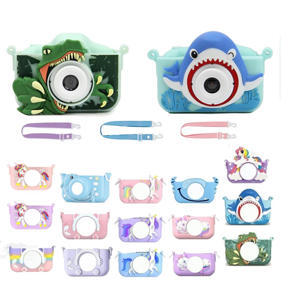 子供用 カメラ キッズカメラカバー ストラップセット シリコンケース 