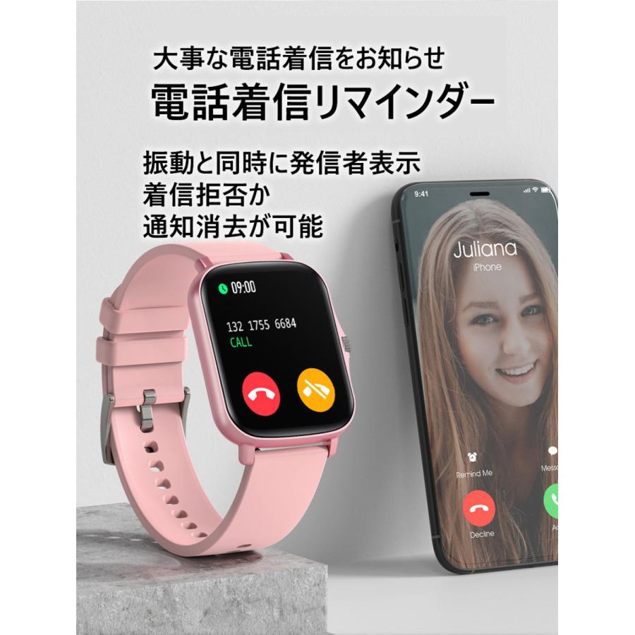 スマートウォッチ 22最新版 血中酸素 血圧 スマートブレスレット 壁紙自由 睡眠検測 座りがち注意 95 以上節約 歩数計 着信通知 Ip68防水 心拍数