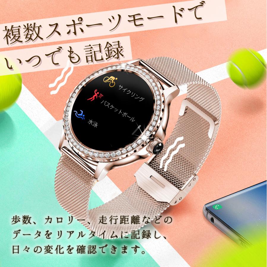 ❤スマートウォッチ レディース AMOLEDディスプレイ 通話 替えベルト付き 楽天市場】＼P10倍還元＆500円クーポン／スマートウォッチ