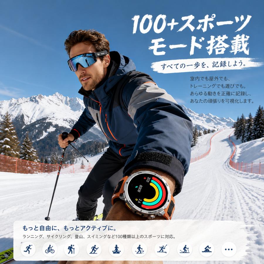 新品☆活動量計 UP3 2026年最新 1.7インチ大画面 通話機能 スマートウォッチ レディース