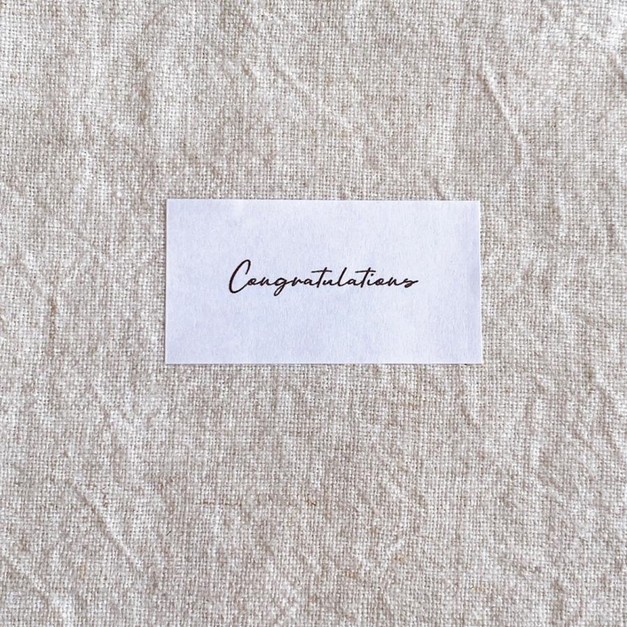 Congratulations おめでとうシール 筆記体 シンプル 44枚 おしゃれギフト No 1109 1109 Se Label 通販 Yahoo ショッピング