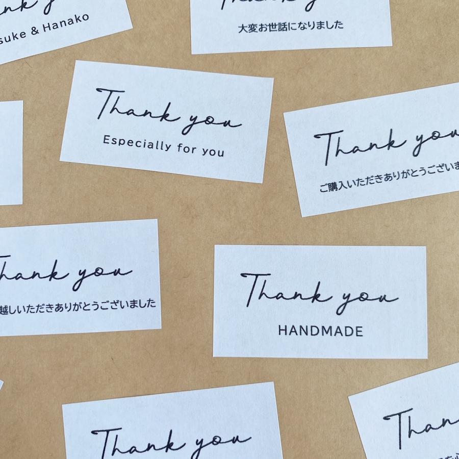 縦型ショップシール3種K★サンキューシール名入オーダーアクセサリー台紙のお供に ロゴを、そのままシールに】／スマートな縦型ショップシール