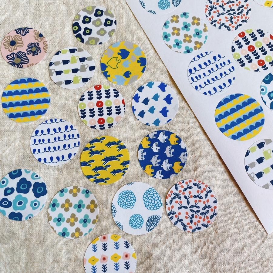 北欧ラッピングシール かわいい おしゃれ 北欧シール ラッピングに 3cm