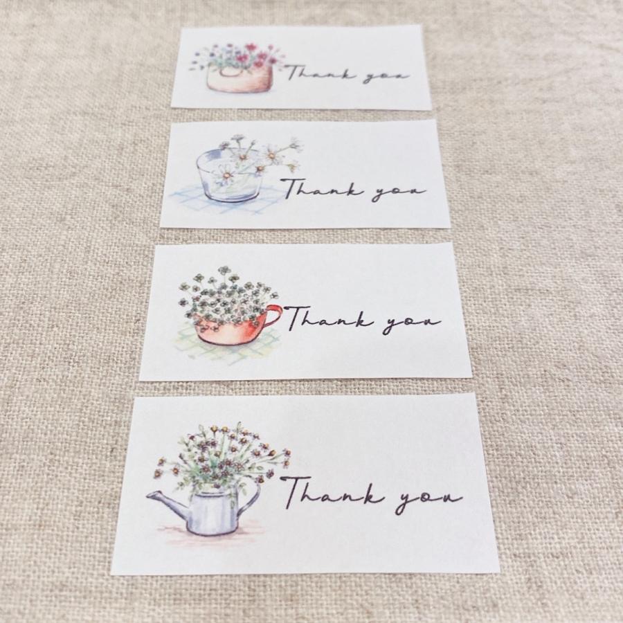 お花のthank You 筆記体 44枚 No 350 418 Se Label 通販 Yahoo ショッピング