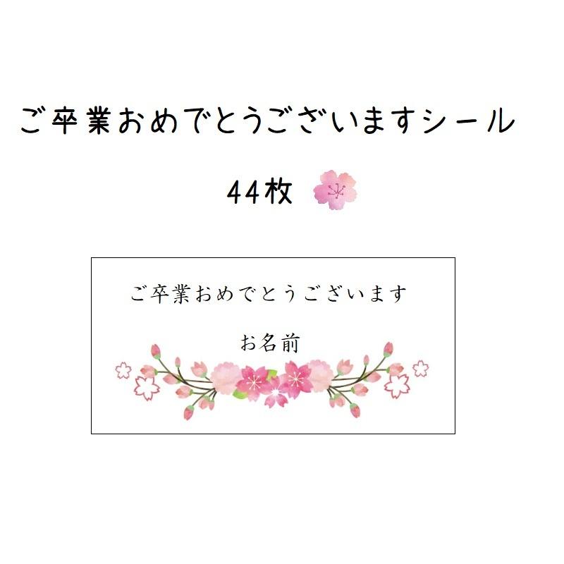 ご卒業おめでとうシール 桜 44枚 名入れ No 591 591 Se Label 通販 Yahoo ショッピング