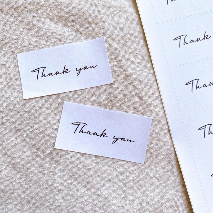 筆記体のthank Youシール シンプル 44枚 No 961 961 Se Label 通販 Yahoo ショッピング
